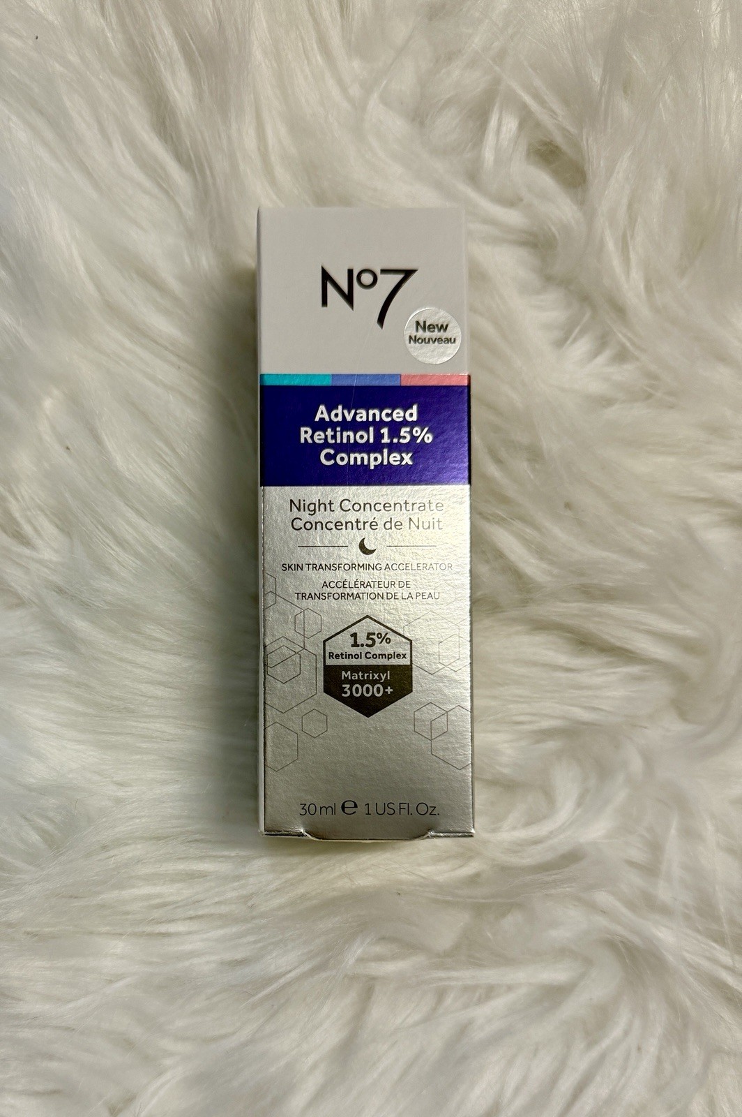 NO7 Advanced Retinol 1.5% Complex Night Concentrate, 1 fl oz. Anti-Aging