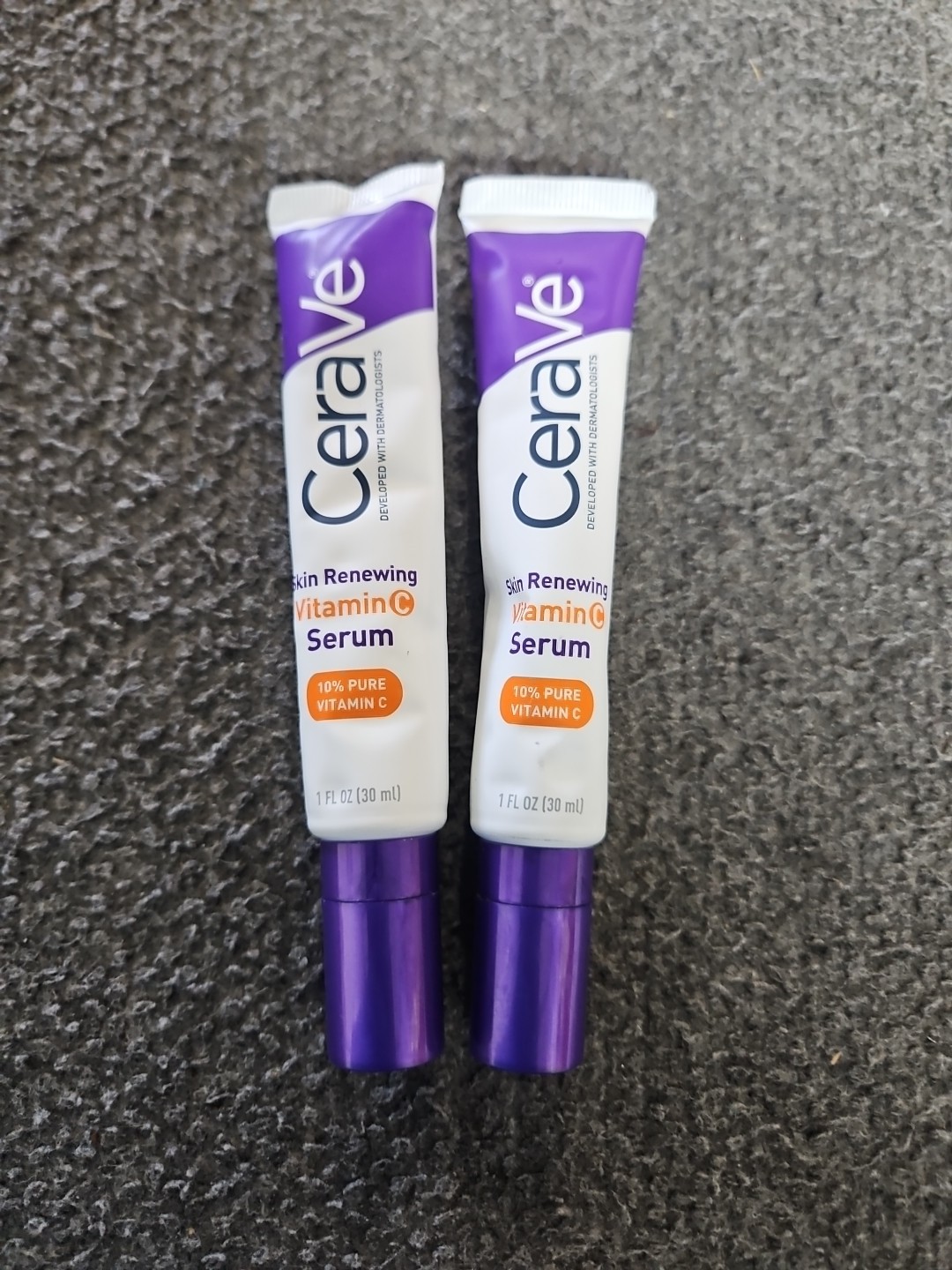 2x CeraVe Skin Renewing Vitamin C Serum with Hyaluronic Acid 30ml
