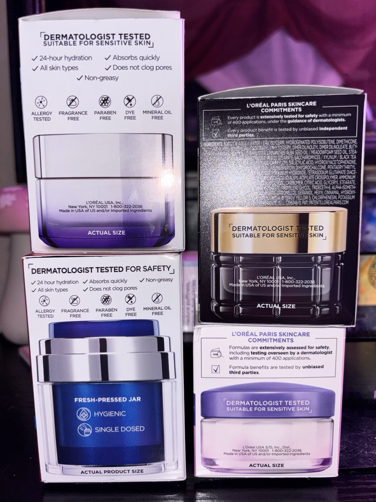 L’Oréal Retinol/Cell Renewal Cream/MicroHayluronic Cream/Collagen Filler LOT 3