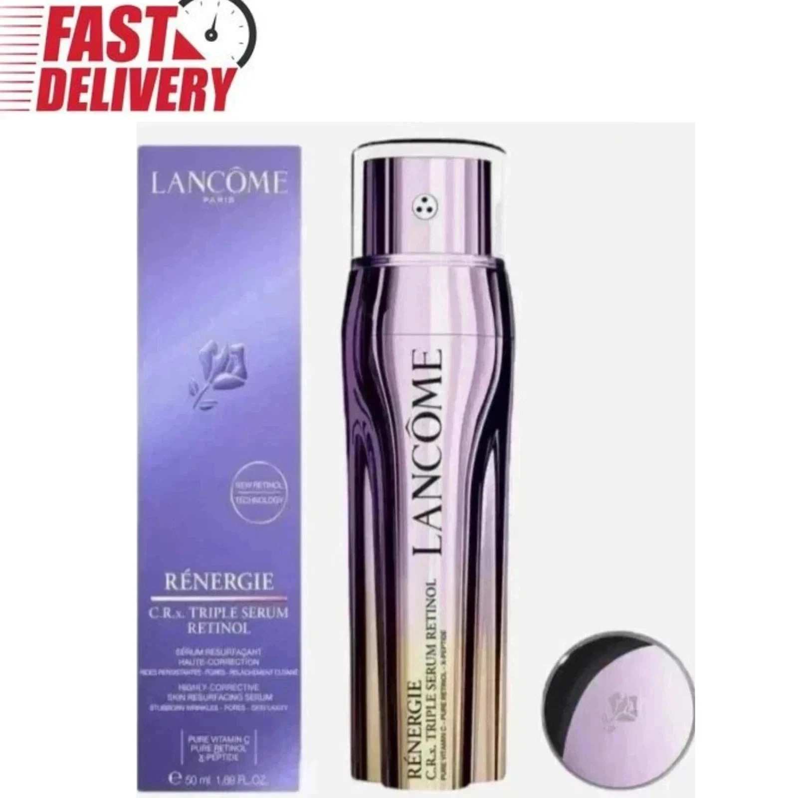 Lancome Renergie C.R.x Triple Serum RETINOL 1.7 oz / 50mL New sealed
