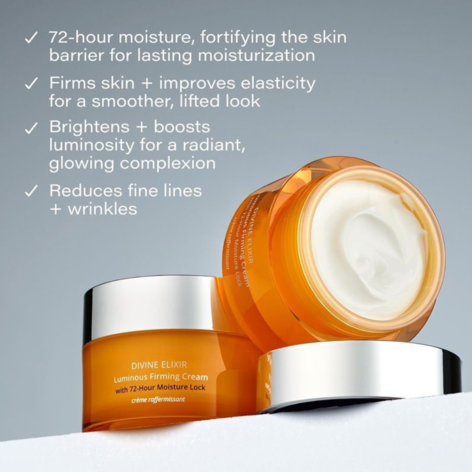 SKINN Divine Elixir Luminous Firming Facial Moisturizer Cream 50g New