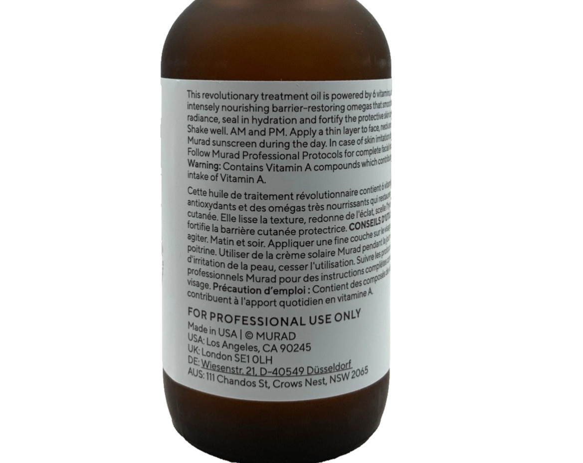 Murad Cellular Hydration Repair Oil Drops PROFESSIONAL Size 1.9oz/56ml