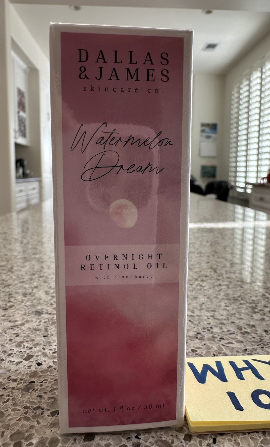 Dallas & James Watermelon Dream Overnight Retinol Oil 1oz/30mL FULL SZ EXP 8/28