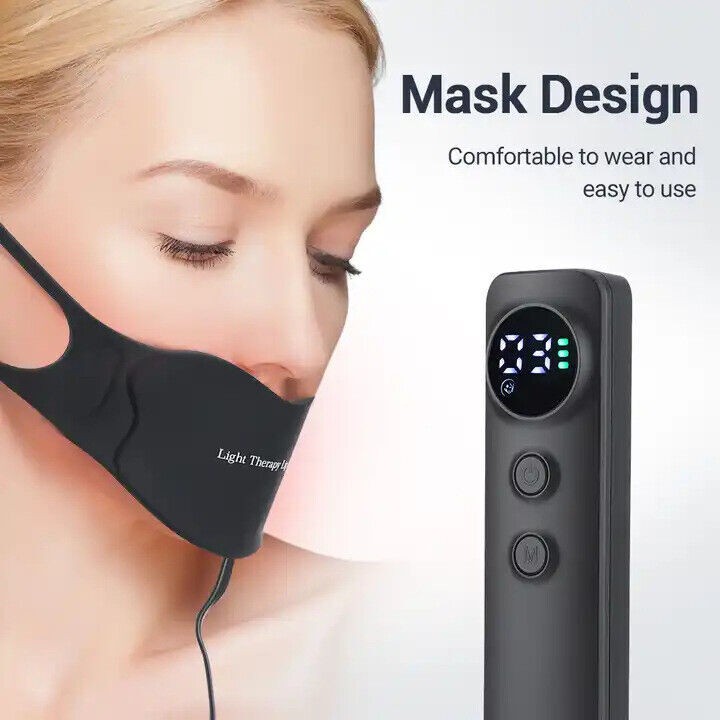 LED Photon Beauty Machine Blue Red Light Therapy Lip Mask for Skin Rejuvenation