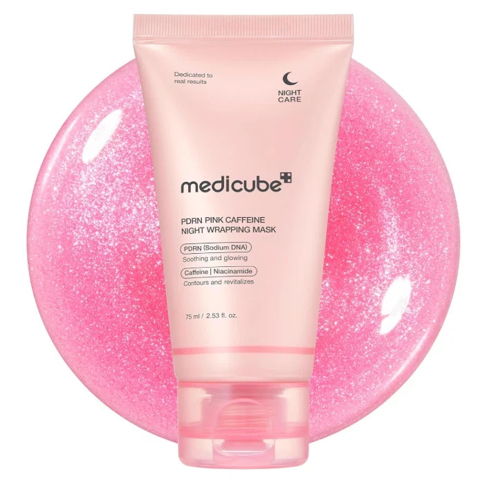 Medicube PDRN Pink Caffeine Night Wrapping Mask 75ml Nighttime Skin Care