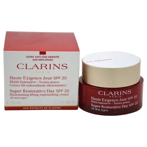 CLARINS SUPER RESTORATIVE DAY CREAM “ALL SKIN TYPES” 50ML/1.7OZ, NIB, SEALED JAR