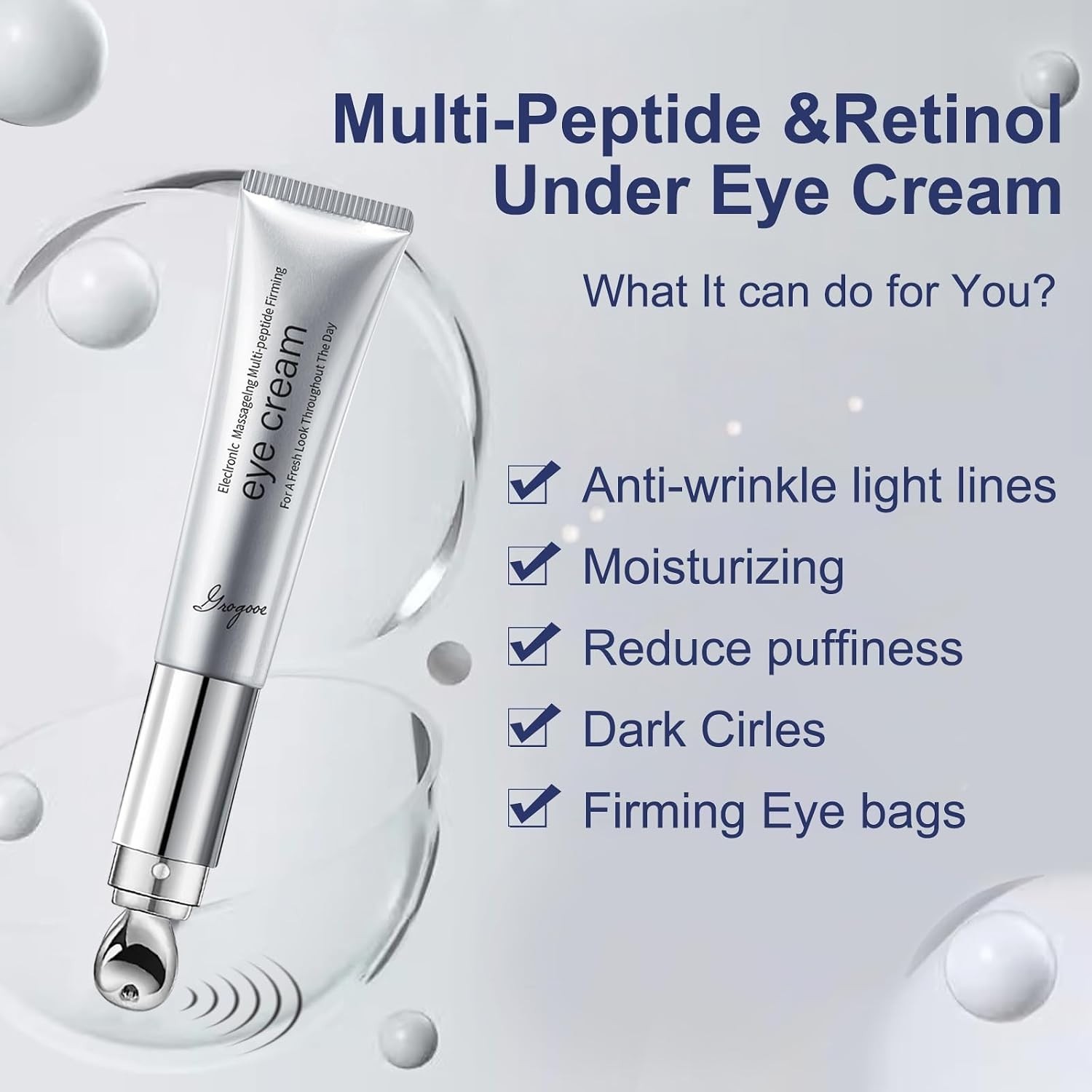 Particle Face Cream For Men 6 In 1 Anti Aging Cream Fights Eye Bags Dark Spots