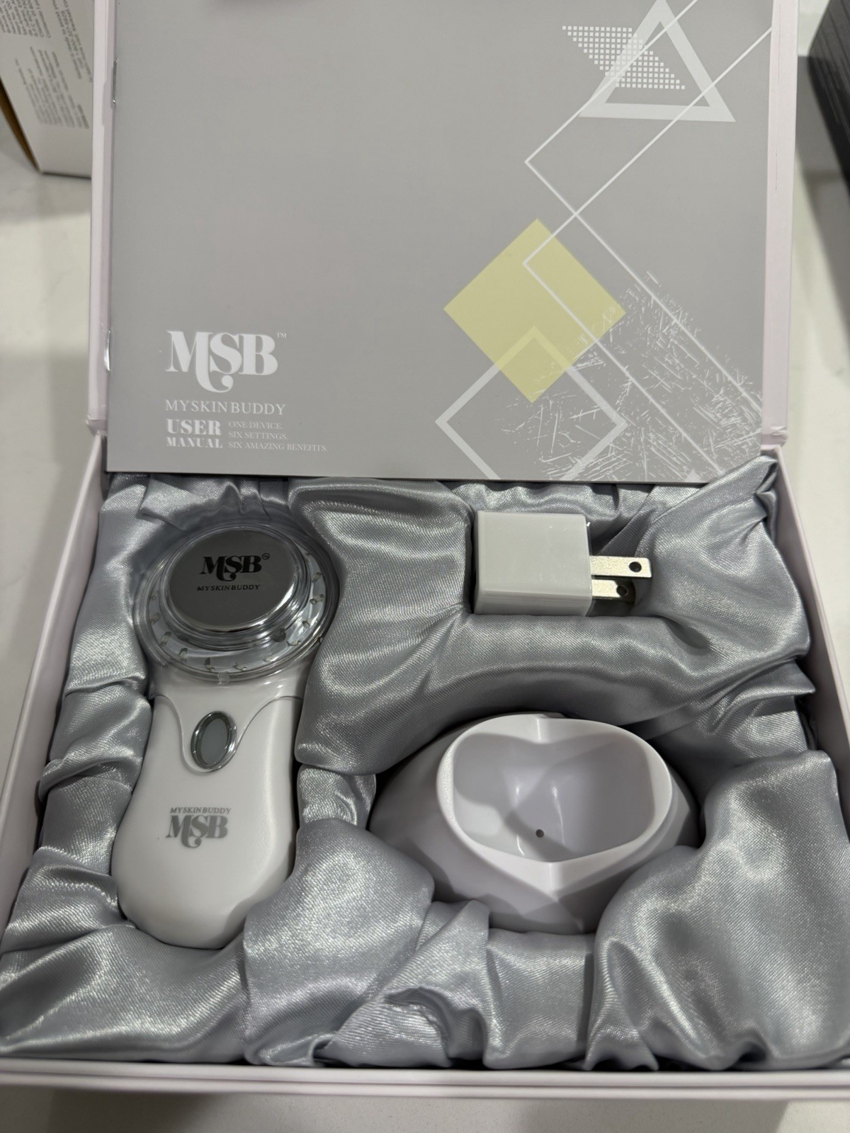 My Skin Buddy Boost MSB Facial Ultrasonic Ion LED Therapy MySkinBuddy Device