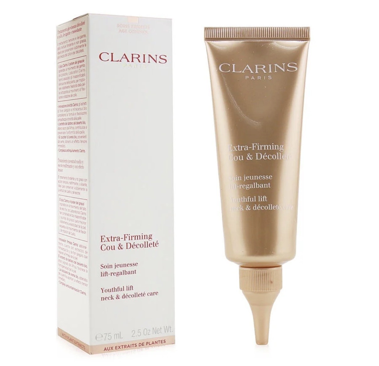 Clarins Extra-Firming Cou & Decollete Anti-Wrinkle Neck Cream 2.5oz/75 mL