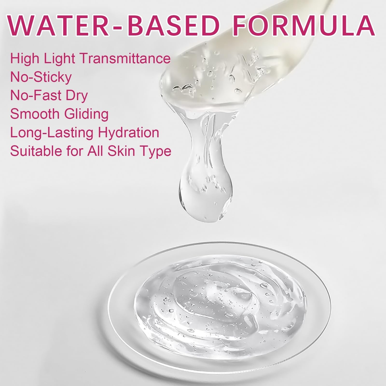 2.5L Conductive Gel for Microcurrent Facial & RF Laser Hair Removal, Hydrating,