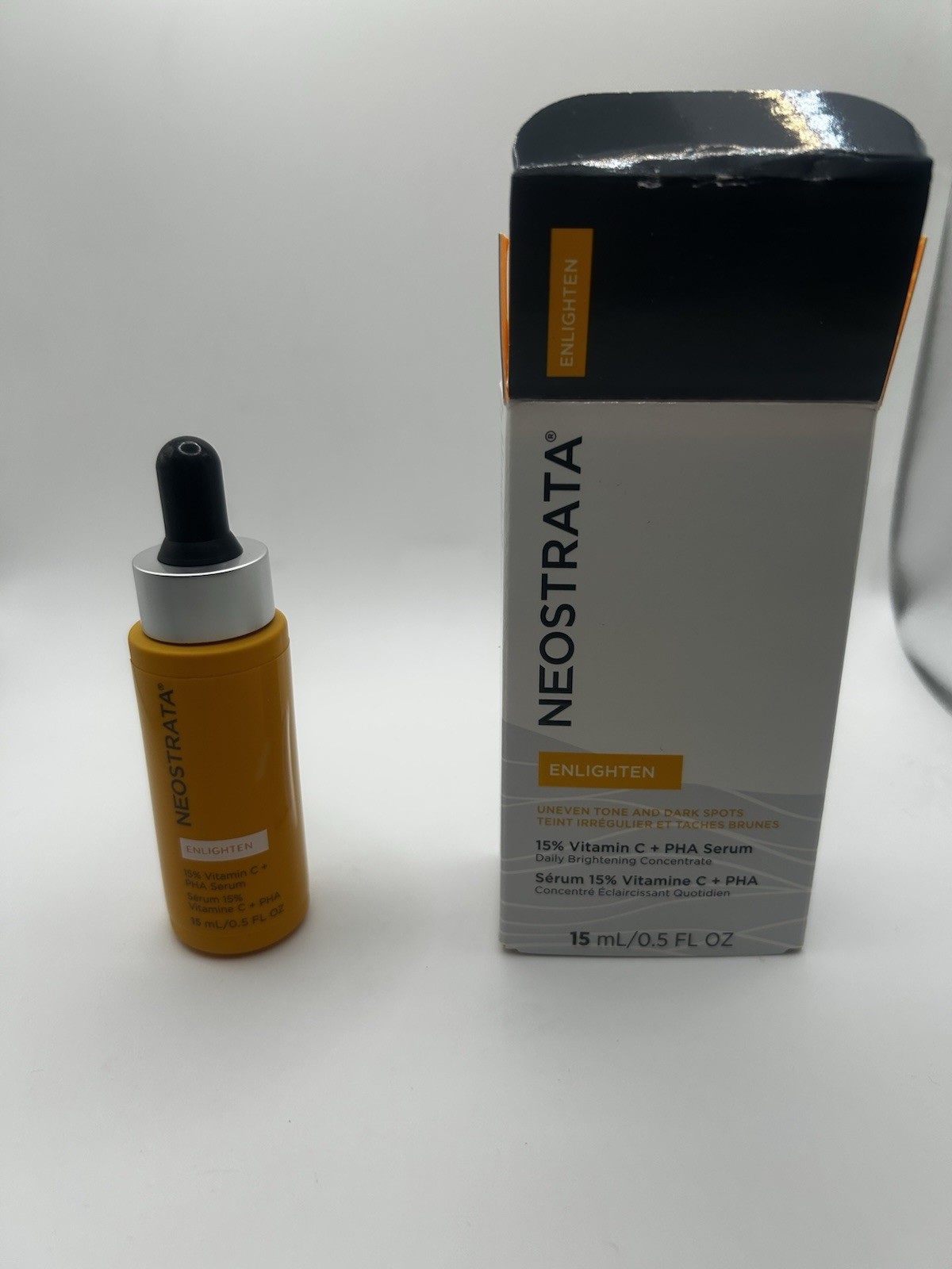 NeoStrata Enlighten 15% Vitamin C + PHA Brightening Face Serum 15ml New Sealed B