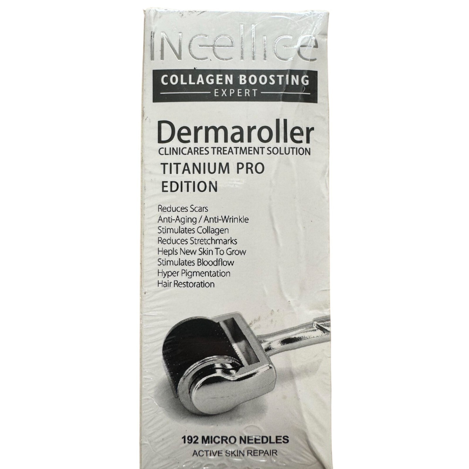 Incellice Titanium Pro Dermaroller – Collagen Boosting Expert For Your Wrinkles