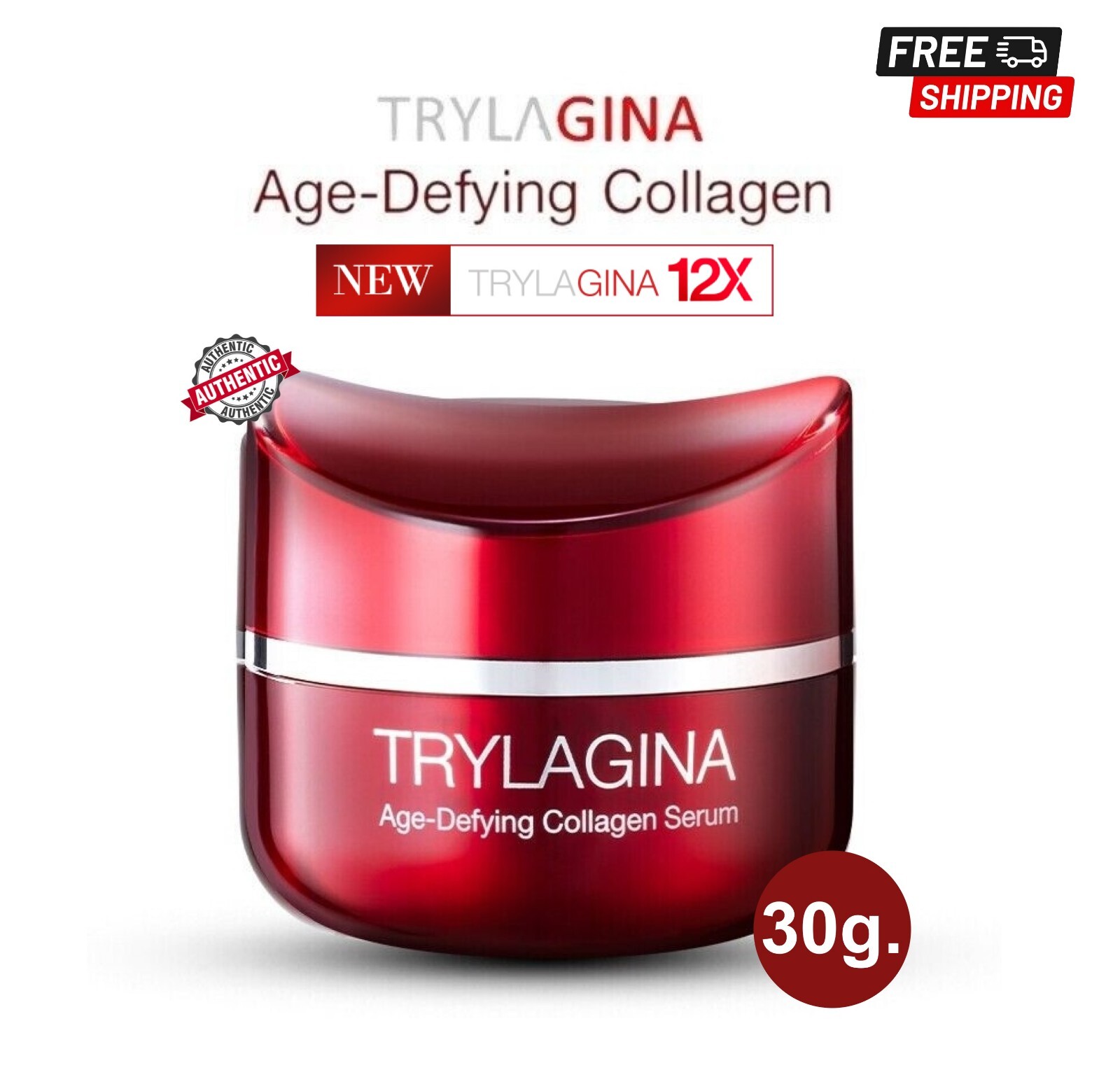 Trylagina Age-Defying Collagen Serum 12X 5D Matrixcolla Anti-Aging Wrinkle 30g