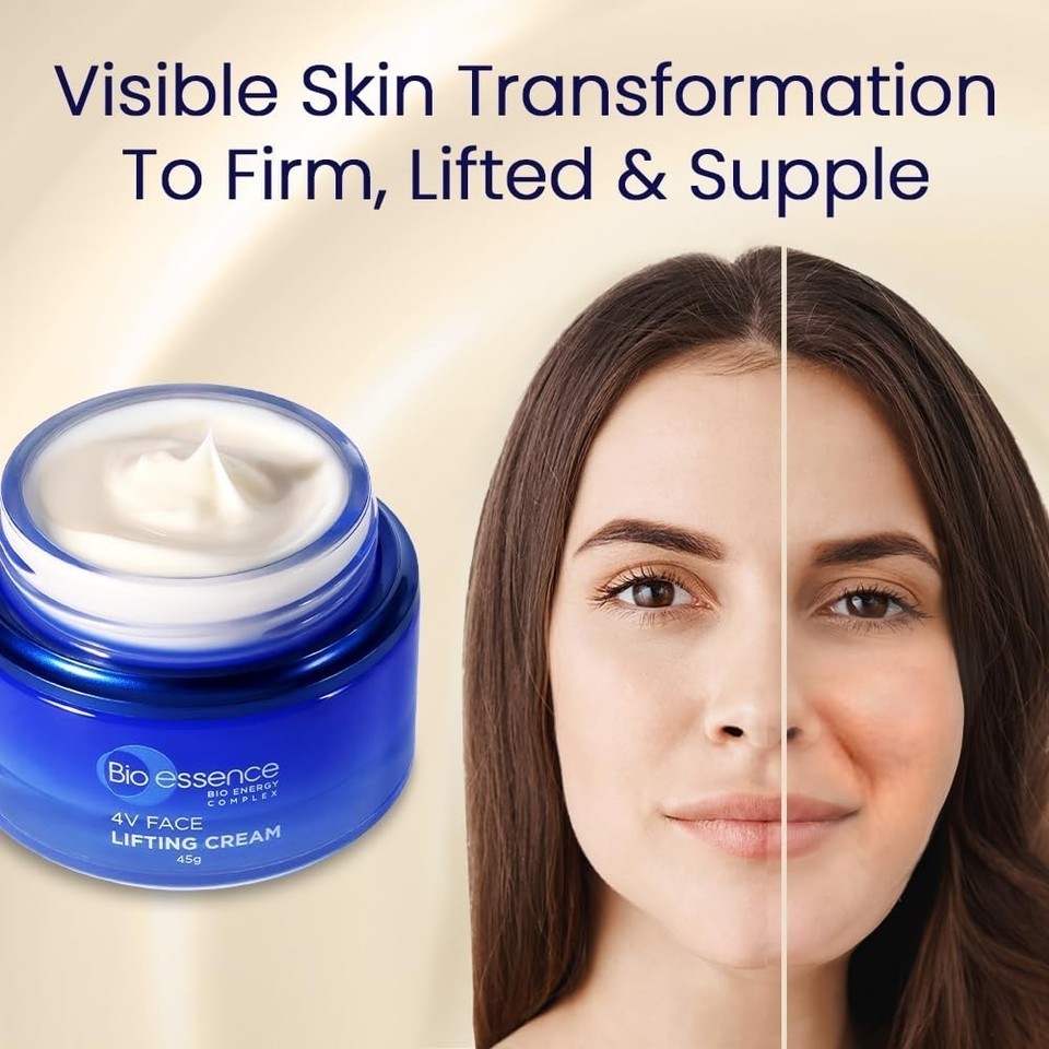 Bio-Essence Bio-Vlift 4V Face Lifting Cream For Anty-Aging All Skin Types 45g