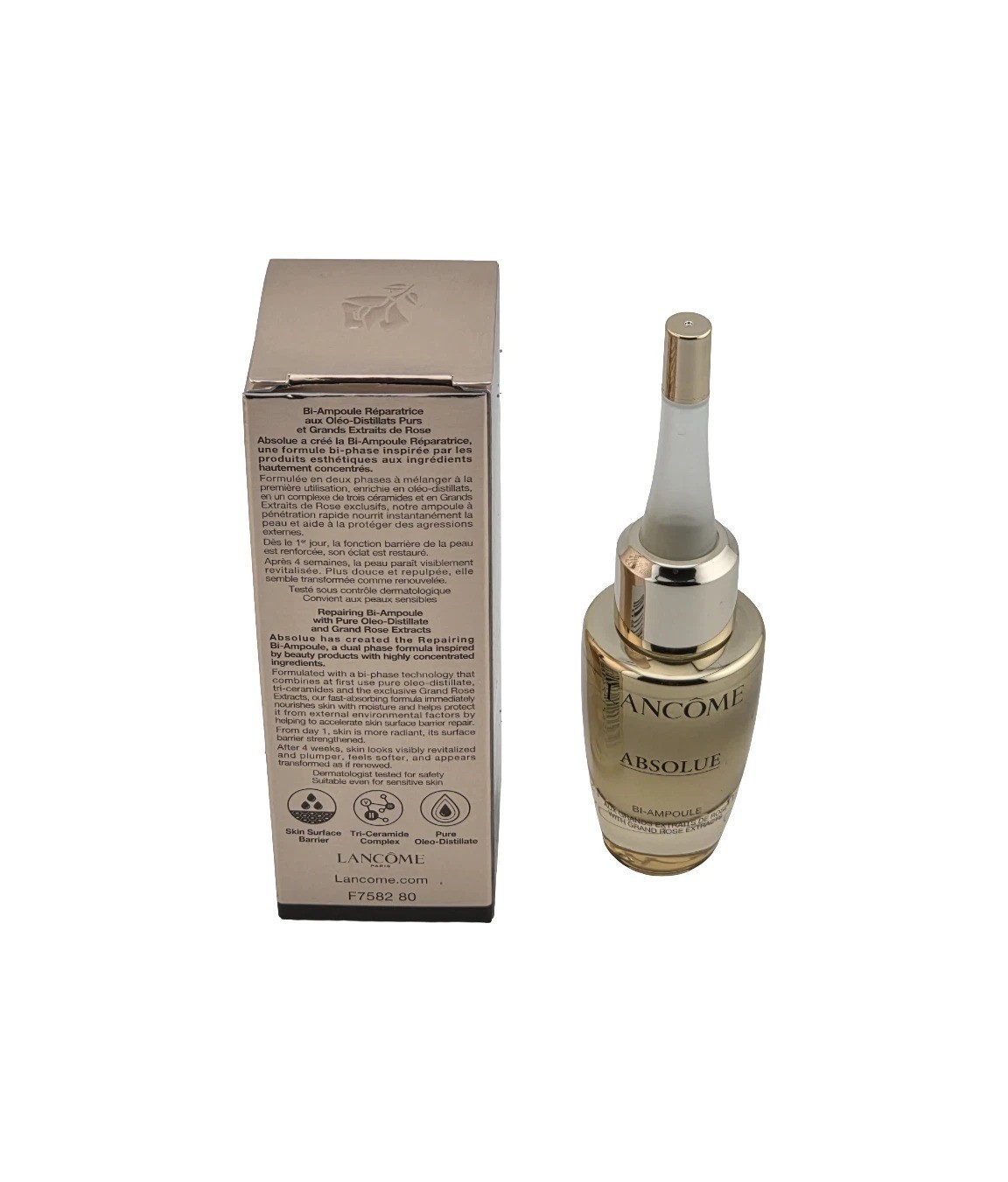 Lancome Absolue Bi-Ampoule Repairing Bi-Ampoule 0.4 oz/ 12 ML Free Shipping