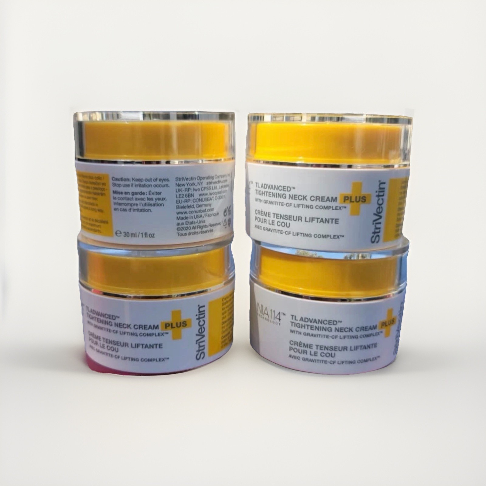4x Strivectin TL advanced Neck Tightening Cream with NIA114, 1oz (4 oz total)