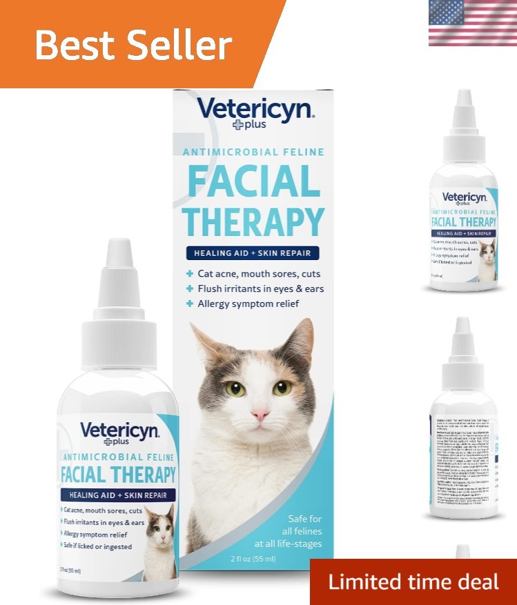 Plus Feline Facial Therapy: Healing Aid for Cat Acne & Allergy Relief – 2oz