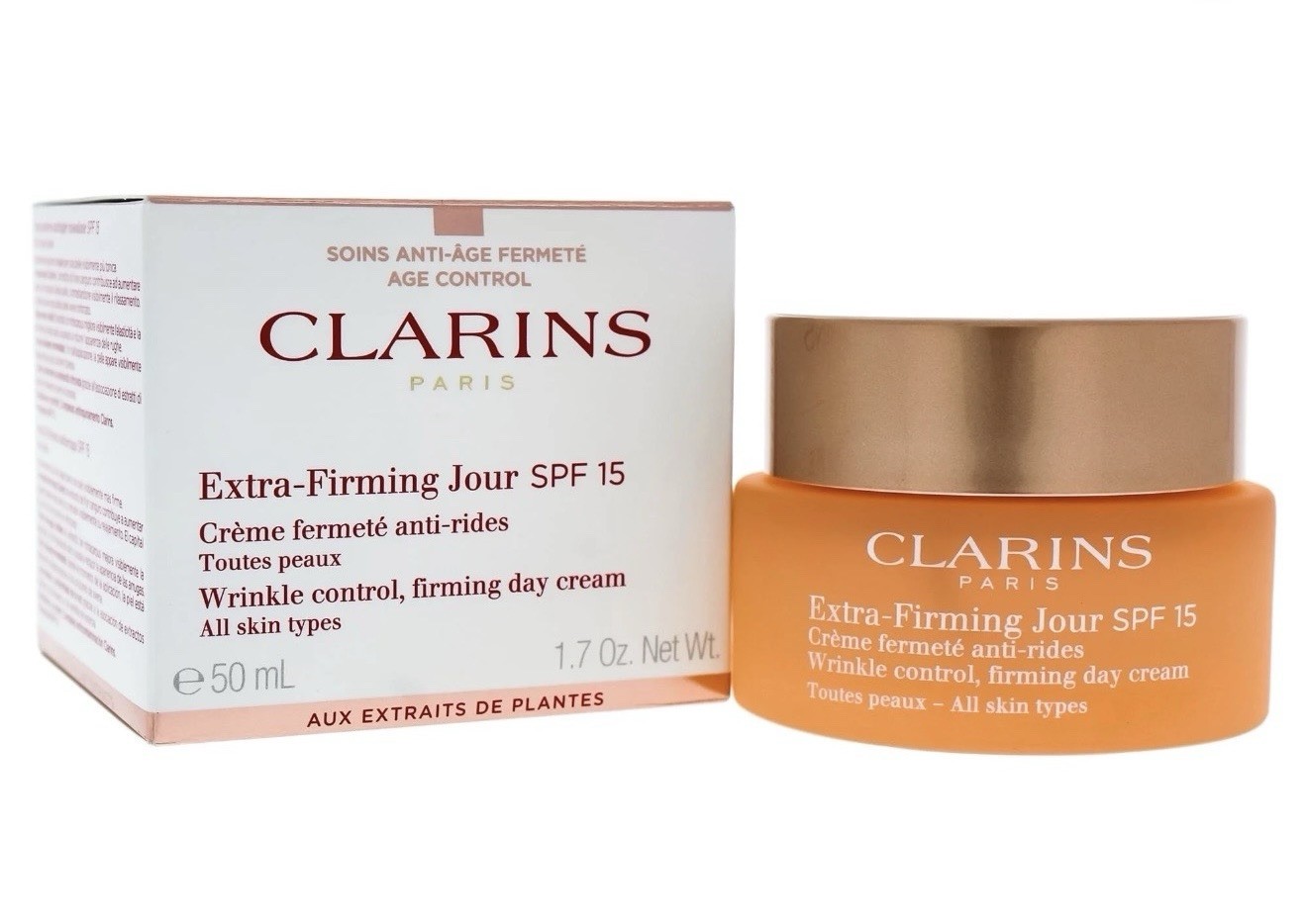 Clarins Extra-Firming Jour Wrinkle Control, Day Cream SPF 15 (50ml/1.7oz) NEW!