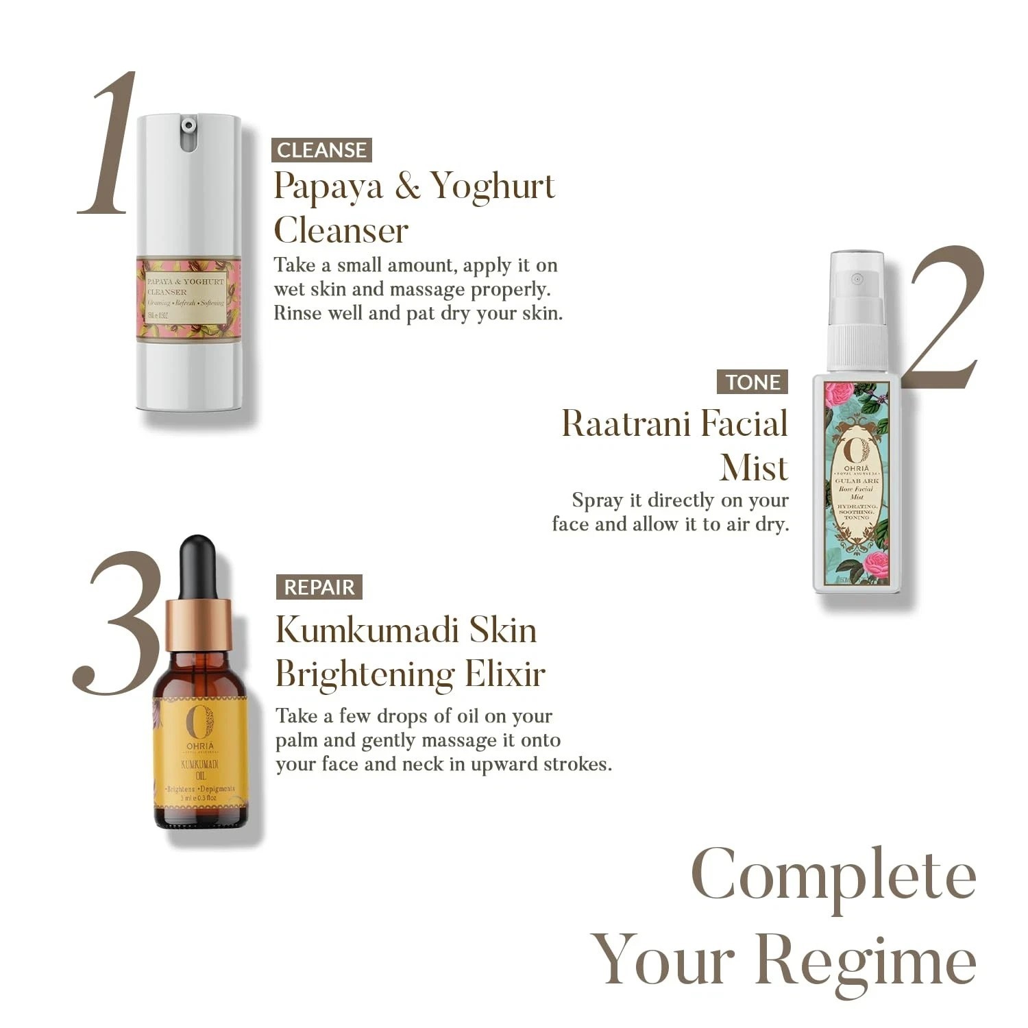 Ohria Ayurveda Kumkumadi Oil For Skin Brightening 3ml