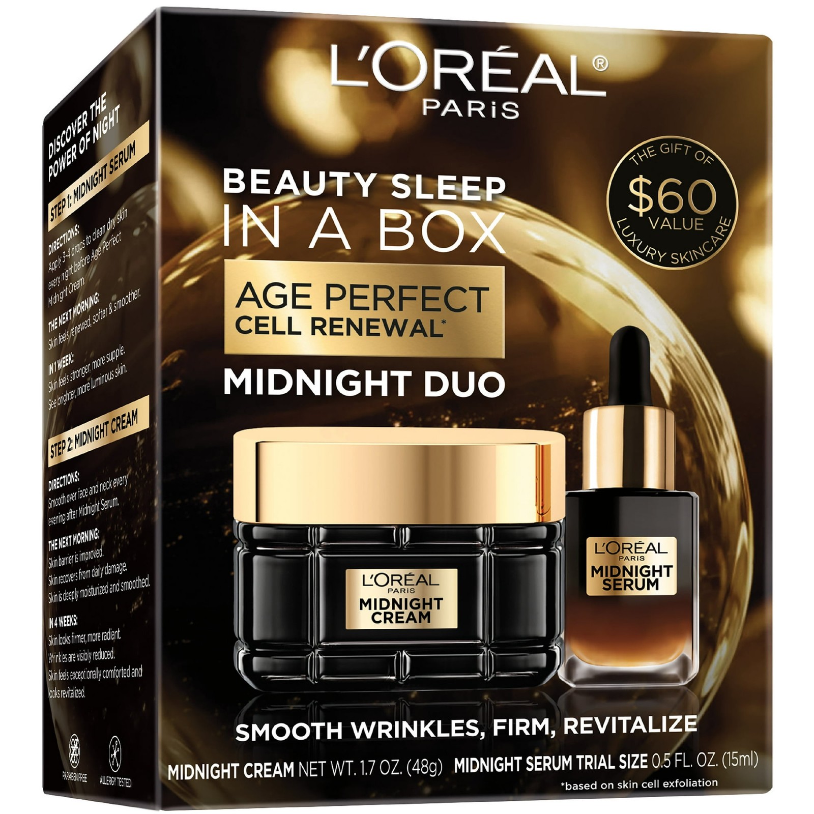 L’Oreal Age Perfect Cell Renewal Duo Midnight Face Cream & Serum