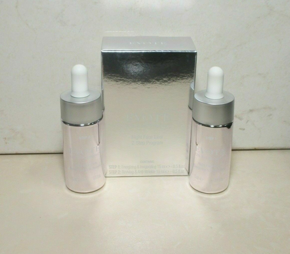 EVOTE 12h BioComplex Night Face Elixir 2-Step Program ~ 2 Piece 0.5 oz Each