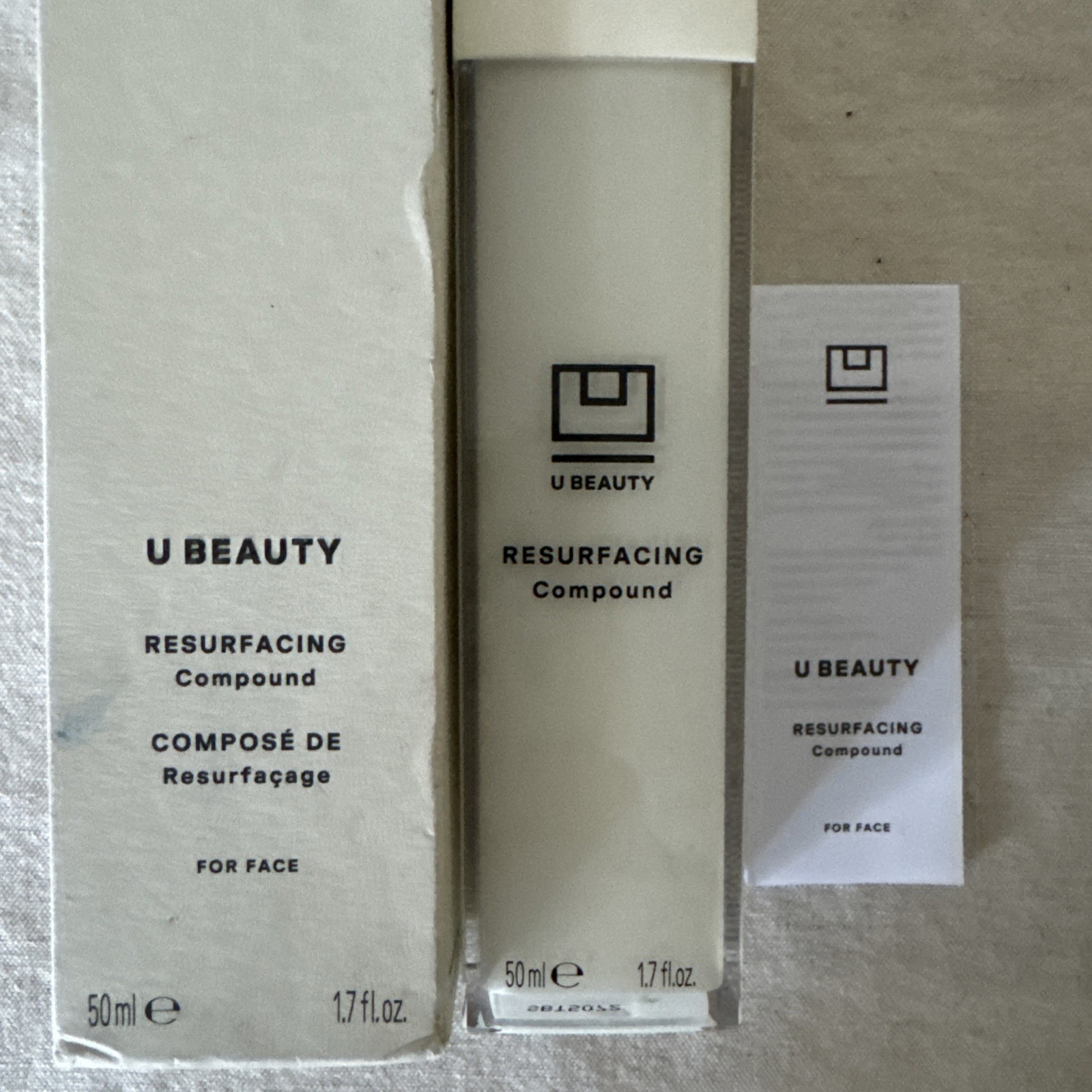 U Beauty Resurfacing Compound 1.7OZ / 50ml New Open Box