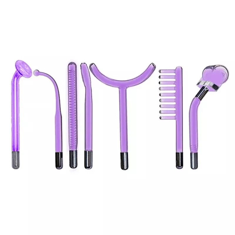 7-Piece Portable Facial Handheld Skin Therapy Beauty Machine Wand for Face Care
