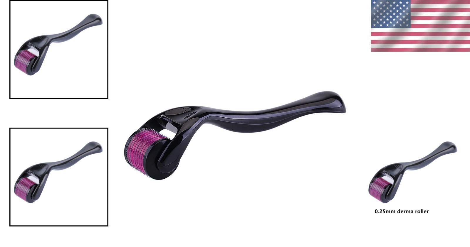 Easy-to-Use 0.25mm Microneedle Roller for Facial & Beard Skincare – Gift-Ready!