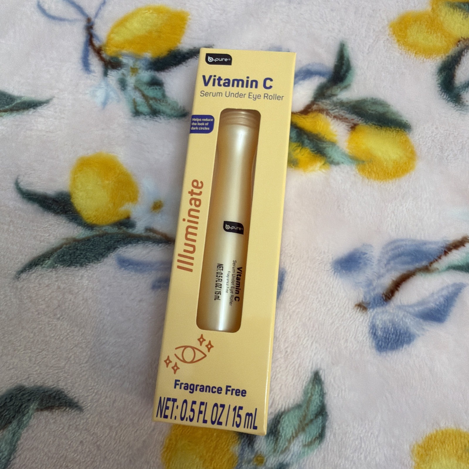 b.pure Under Eye Serum Roller Set of 3 Retinol Vitamin C Collagen Fragrance Free