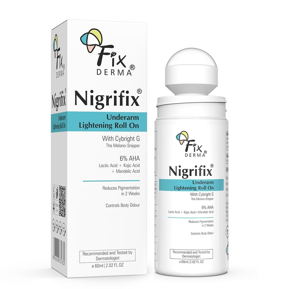 Fixderma Nigrifix Underarm Roll on (60ml) Exfoliates Underarm UNSEX