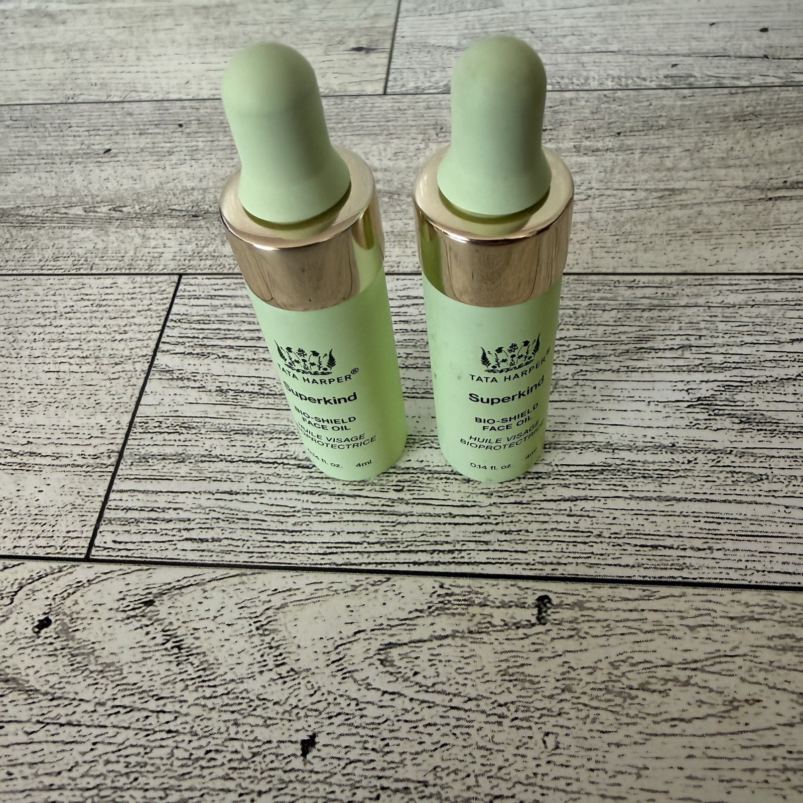 Tata Harper Superkind Bio-shield Face Oil .14 fl oz /4 ml Mini Travel Size Lot 2