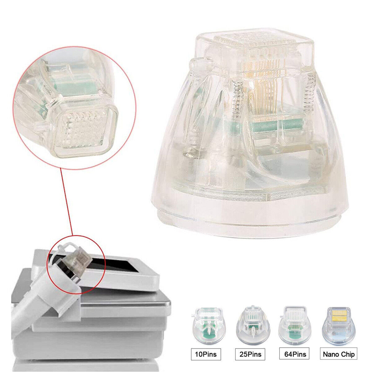 Disposable Replacement 10/25/64 Nano Pin Cartridges Tips For RF Machine