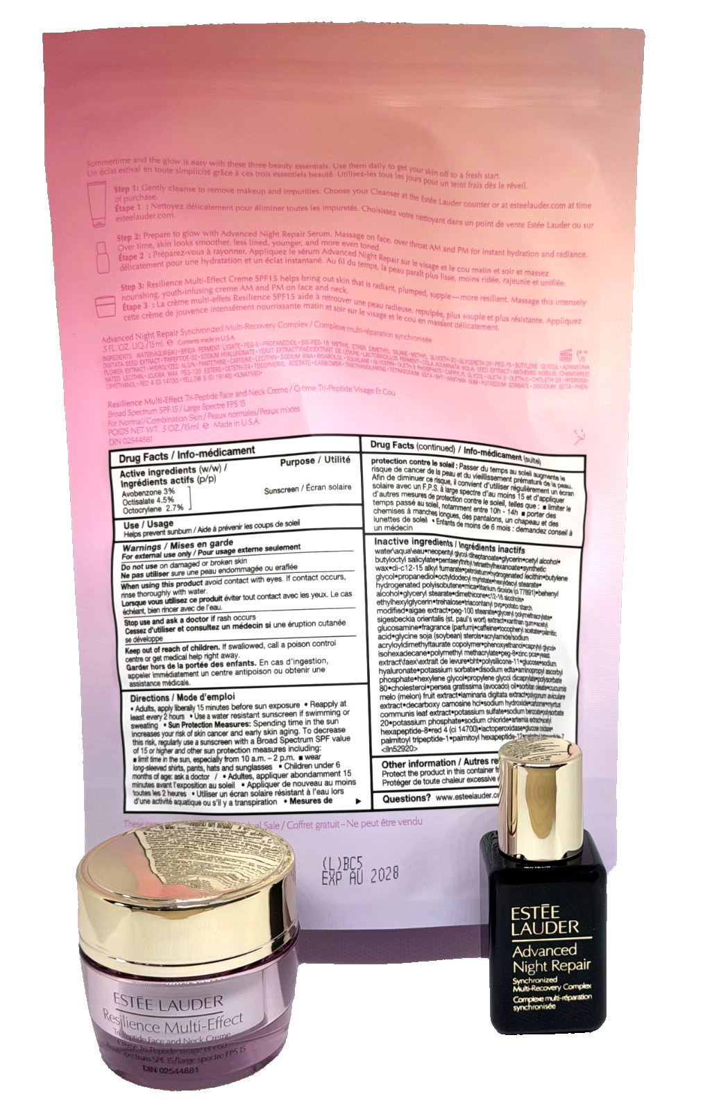 Estee Lauder Resilience Multi-Effect/Advanced Night Repair Complex 2 Pc Gift Set