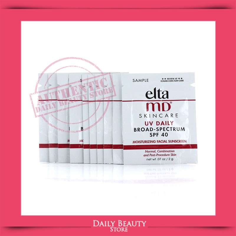 Elta MD UV Daily Broad Spectrum SPF 40 10 Samples BRAND NEW FAST SHIP