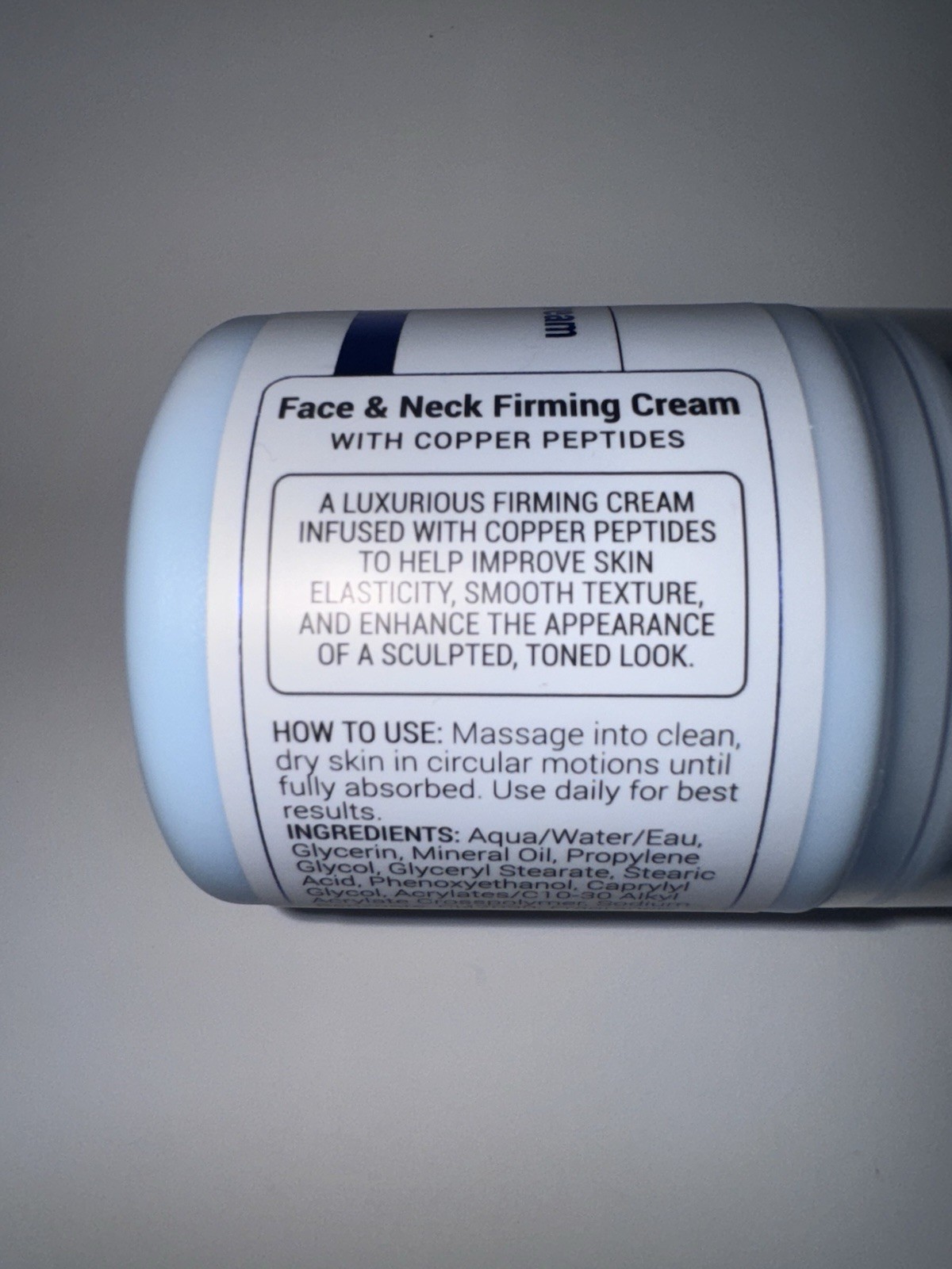 Revive Rx Face & Neck Firming Cream Copper Peptides Lift & Tighten with Pump