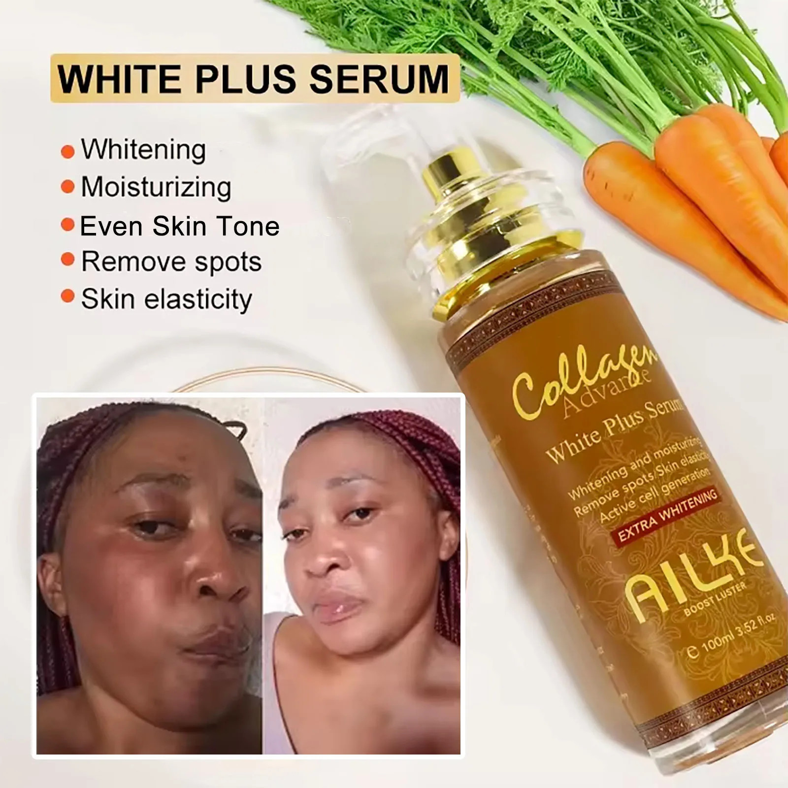 Collagen Women Skin Care Set, Moisturizing, Whitening, Remove Freckles, Dark Spo