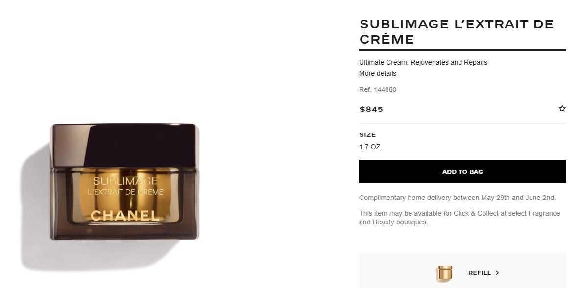 CHANEL SUBLIMAGE Skincare Sample Size (Choose Your Type) Combined shipping