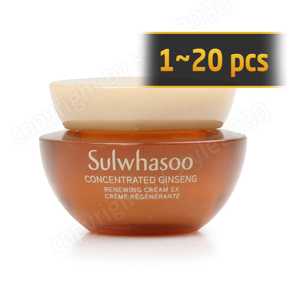 Sulwhasoo Concentrated Ginseng Renewing Cream EX (Soft Type) 5ml 1pcs ~ 20pcs