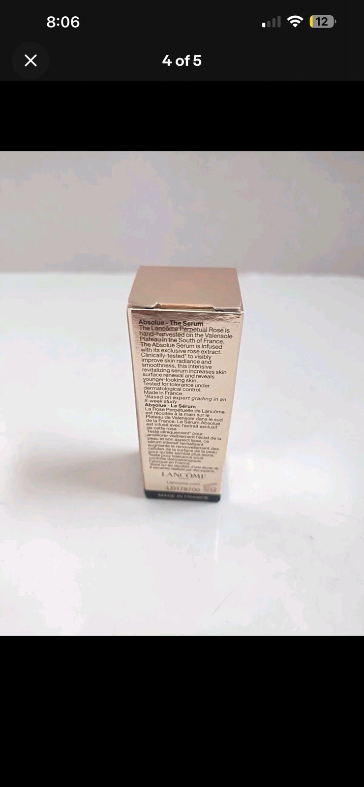LANCOME Absolute The Serum Cell Renewal & Skin Firming Sample Travel Size 5ml
