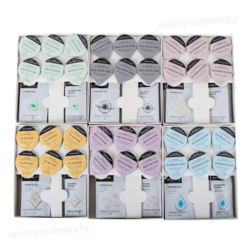 CO2 Oxygen Facial Serum Pods Kit 7 Sets for Beauty Spa & Home Machine