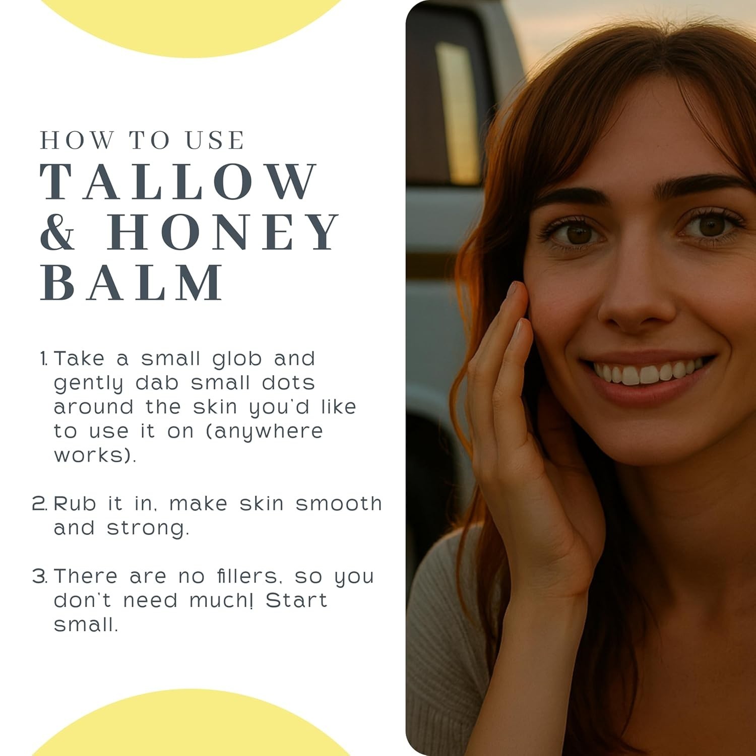 Vanman’s Tallow and Honey Balm With No Added Scent (2 Pack) – Beef Tallow Face M