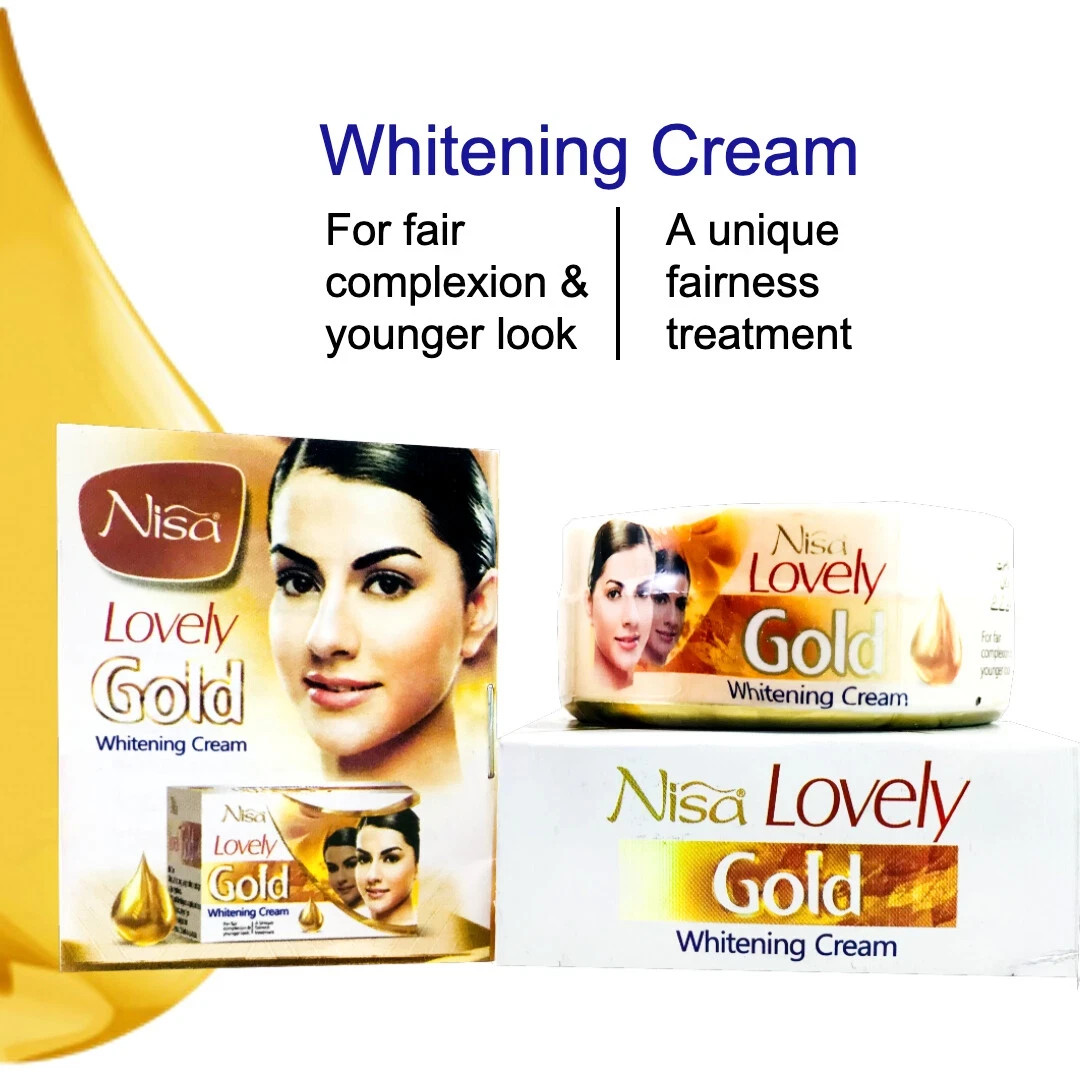 6Xnisa Lovely Gold Whitening Beauty Cream Natural Remove Pimple, Acne