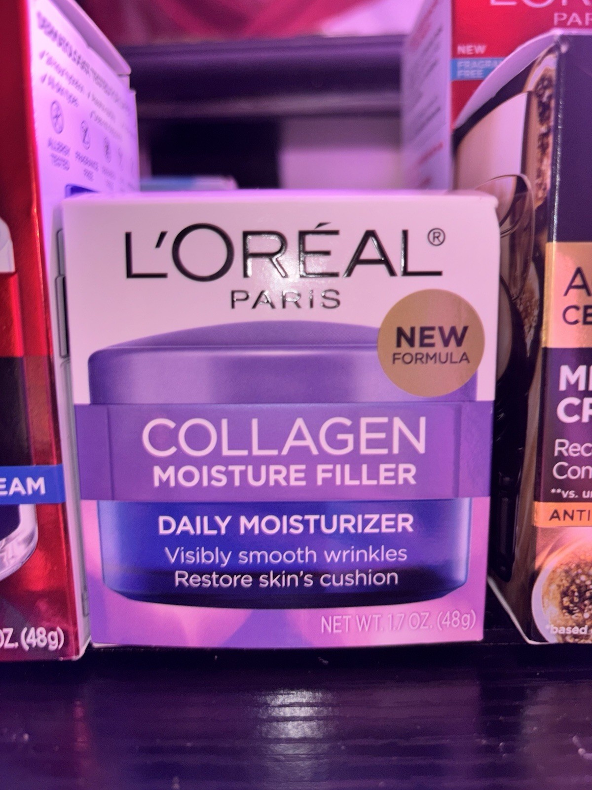 L’Oréal Retinol/Cell Renewal Cream/MicroHayluronic Cream/Collagen Filler LOT 3