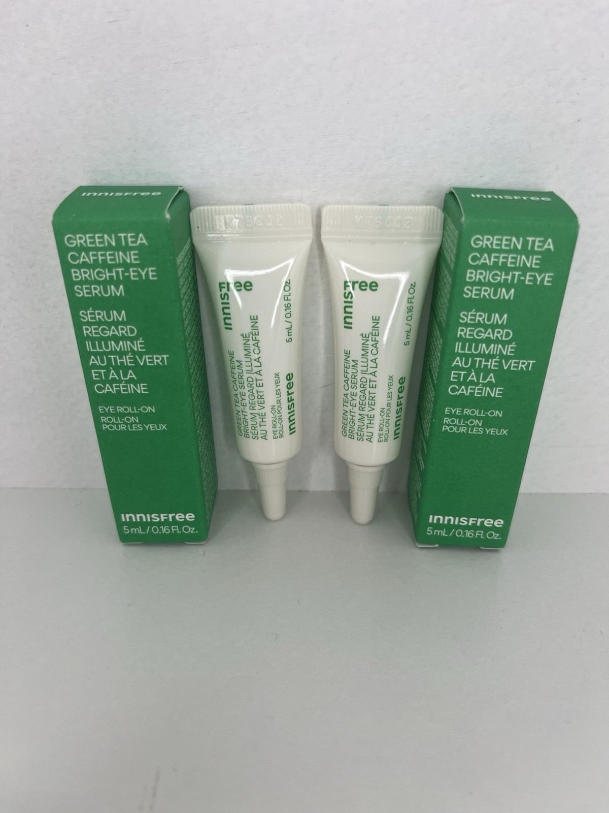 2X INNISFREE Green Tea Enzyme Vitamin C Brightening Serum 0.23 fl oz NEW IN BOX