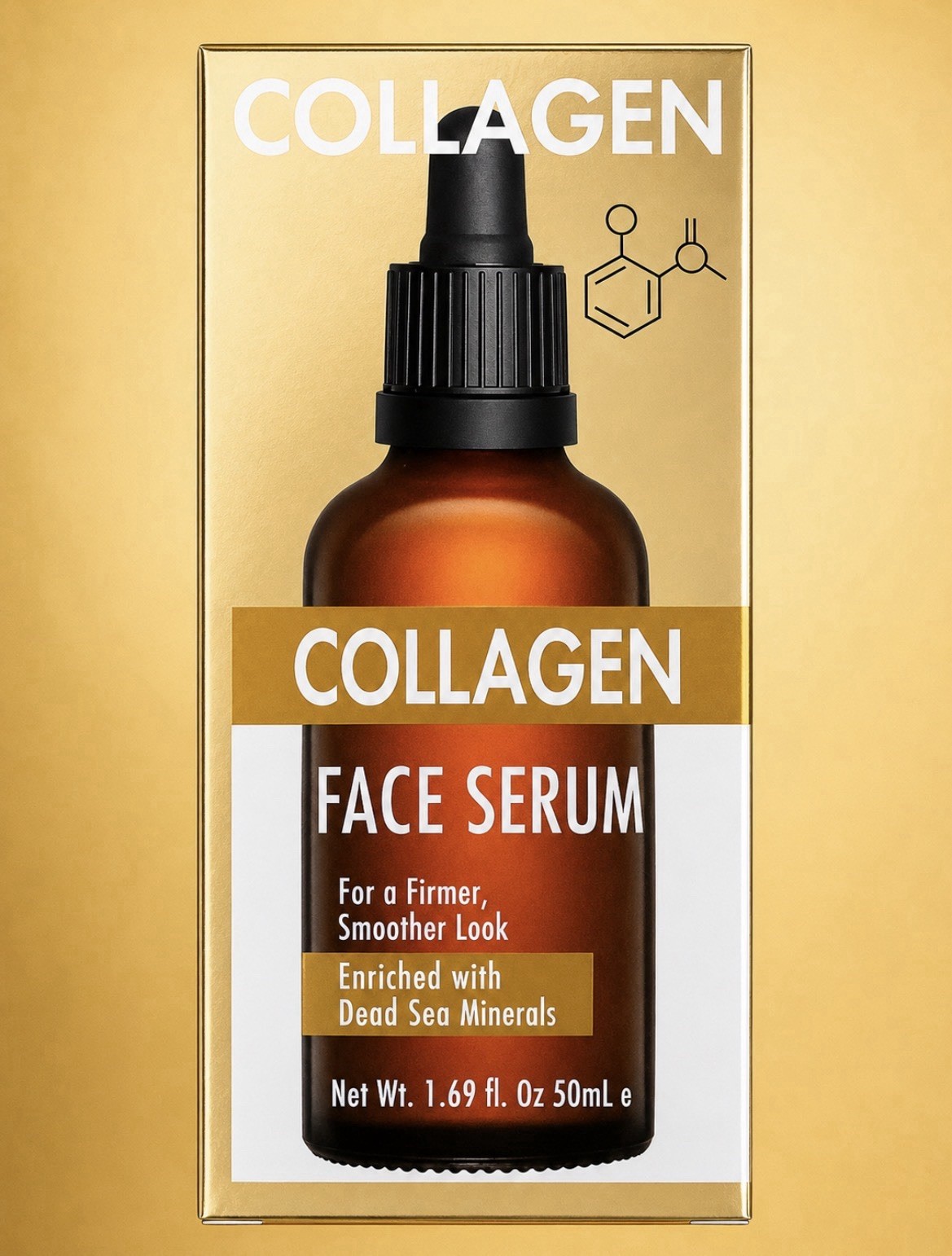 collagen face serum with dead sea minerals