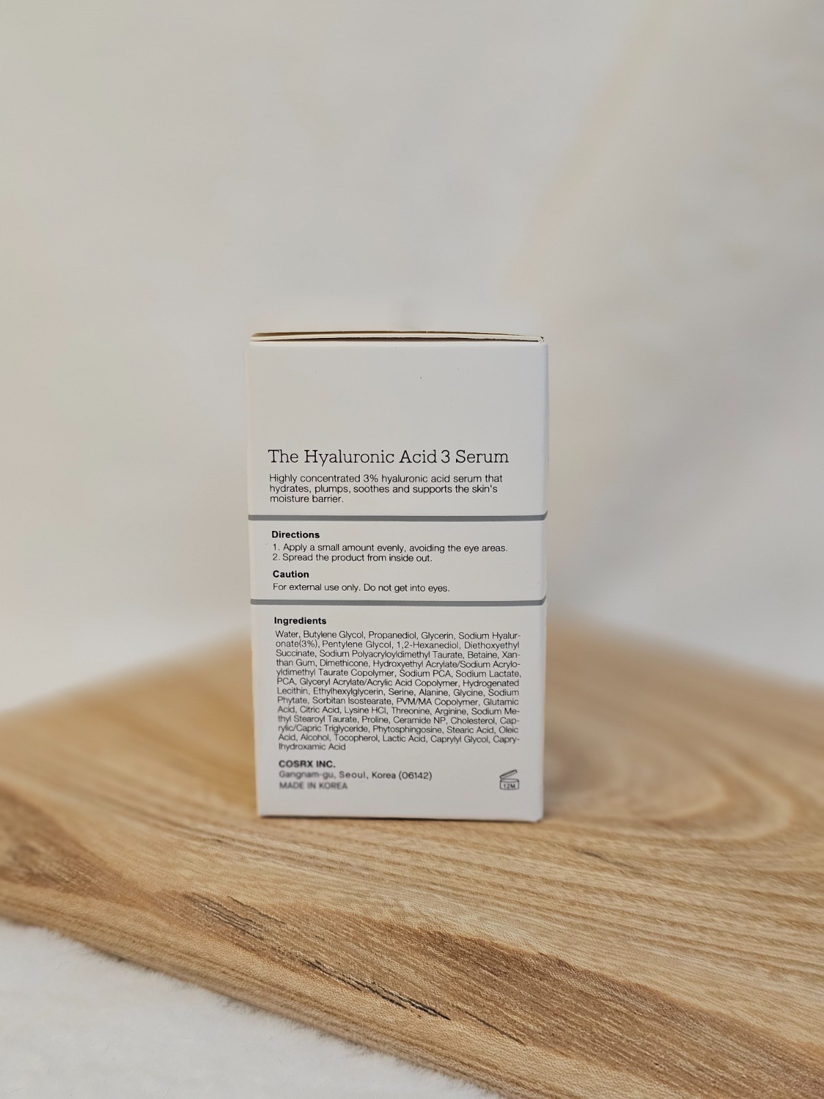 COSRX Pure Sodium Hyaluronic Acid 3% Serum, Hydration & Moisture Boosting Facial