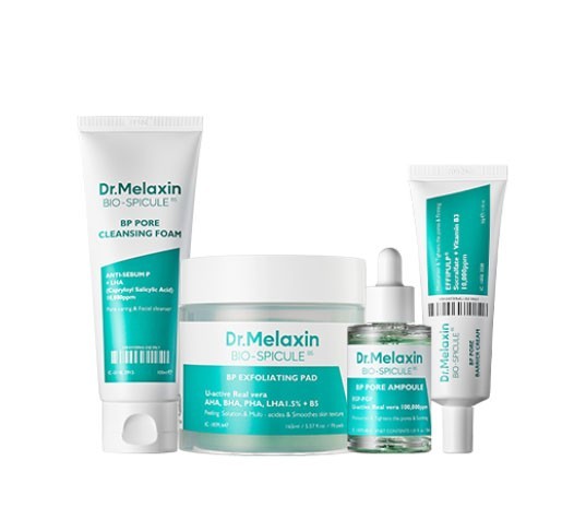 Dr.Melaxin BP Pore Cleansing Foam+Pad+Ampoule+Barrier Cream 4pcs Set / Pore Care