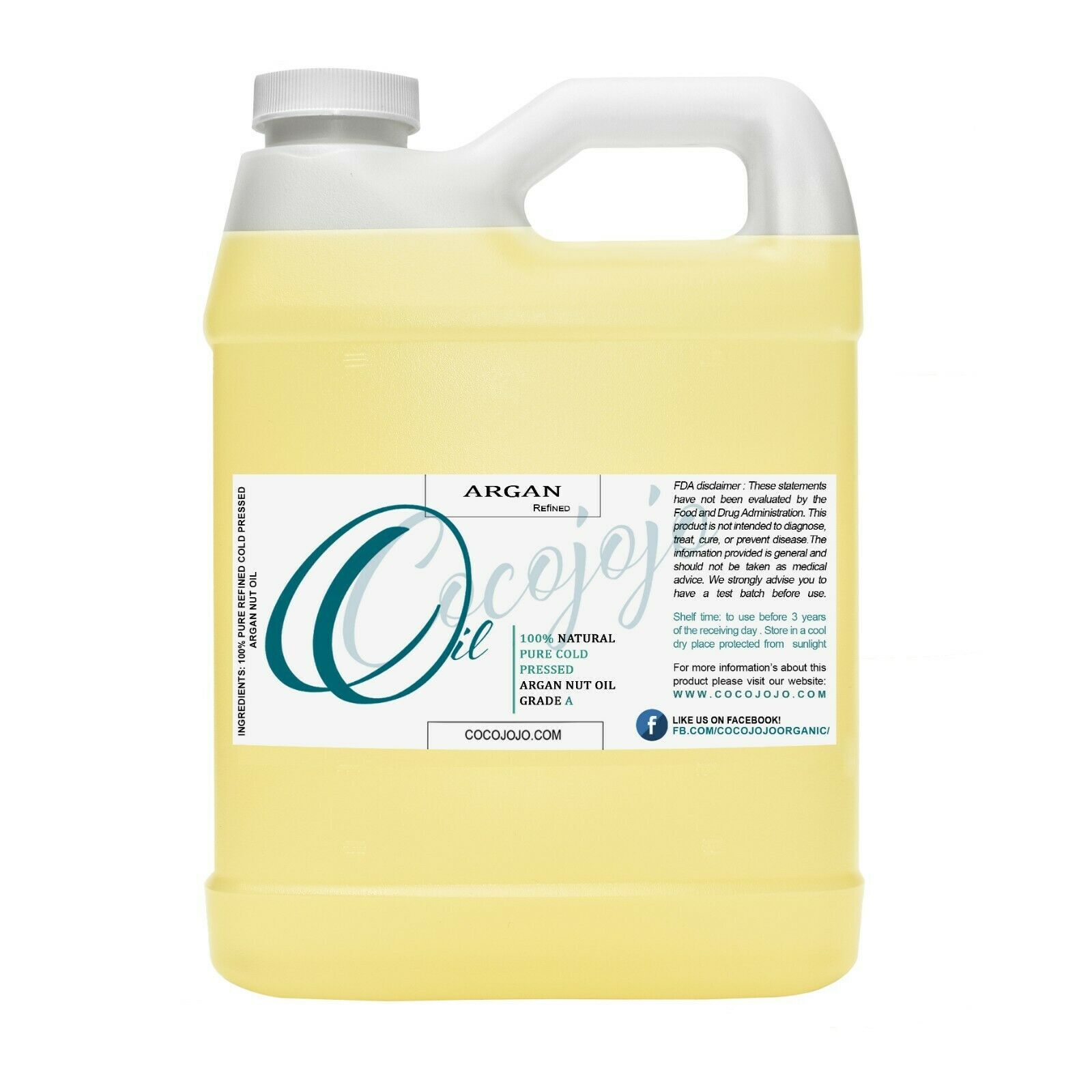 Argan Oil Moroccan 32 oz 100 Pure Refined Cold Pressed Argan Oil for Skin, Hair