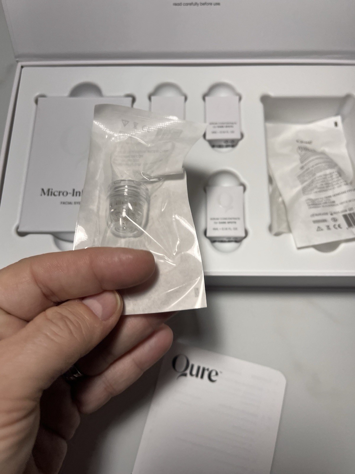 Qure Skincare Micro-Infusion Facial System 2 Month Bundle Dark Spots NEW
