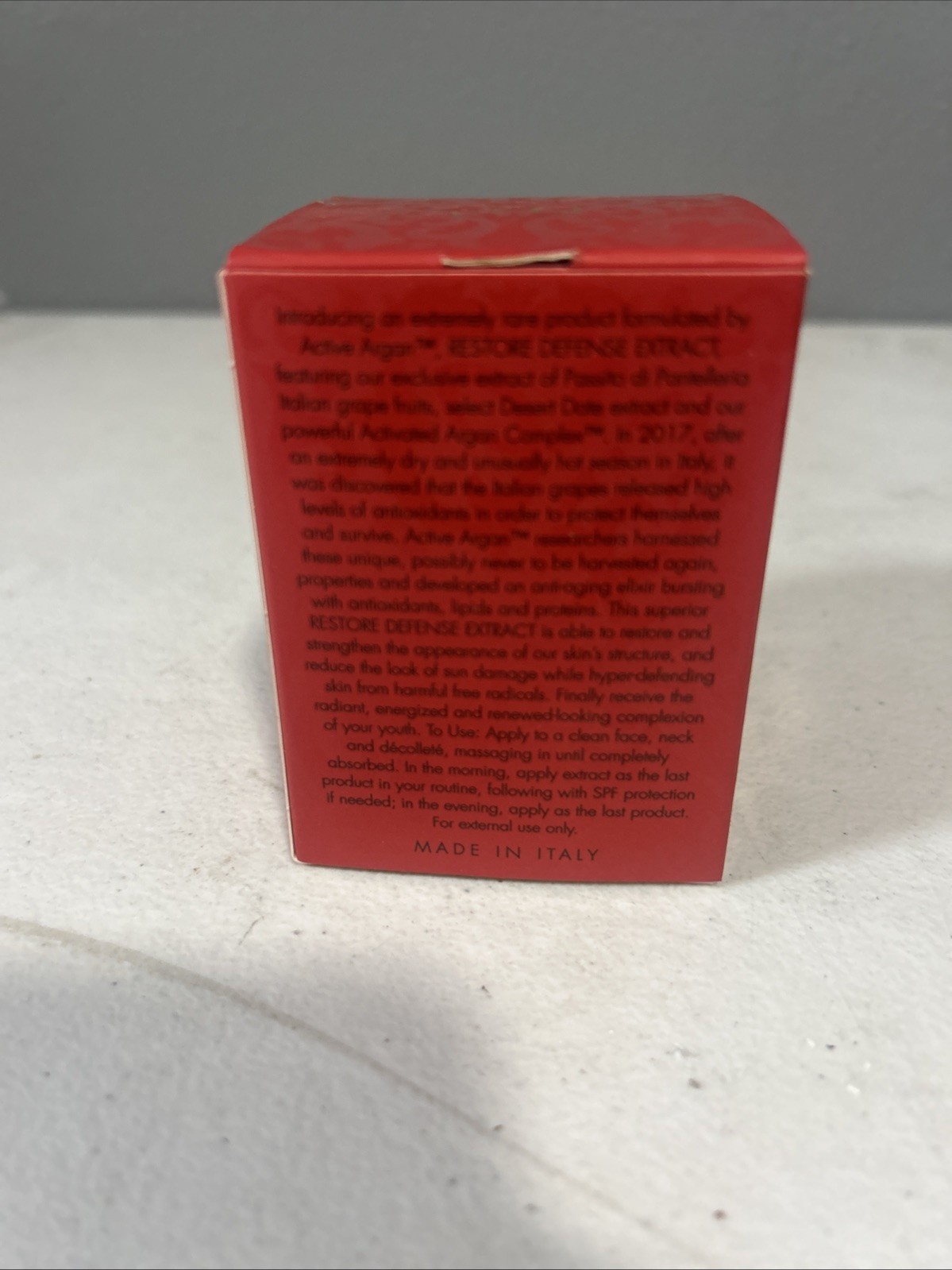 RARE Active Argan 02.3 Restore Defense Extract Protection Cream 1.7 Fl. Oz. 50ml